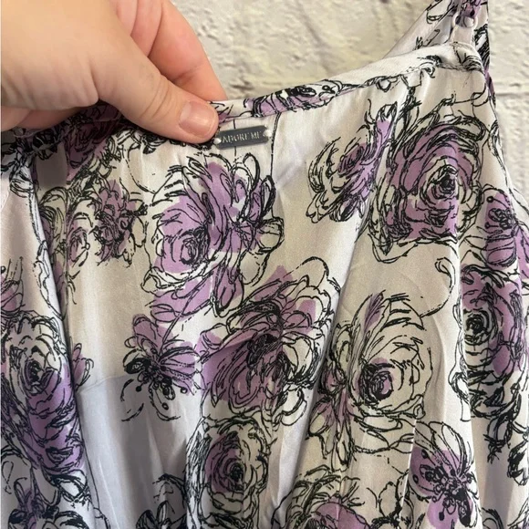 Adore Me Karrina Floral Satin Sleep Romper - Picture 10 of 12